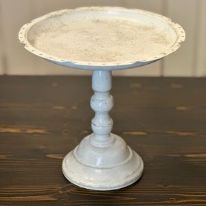 Brushed Metal Decorative White Jewelry Organizer Stand Display